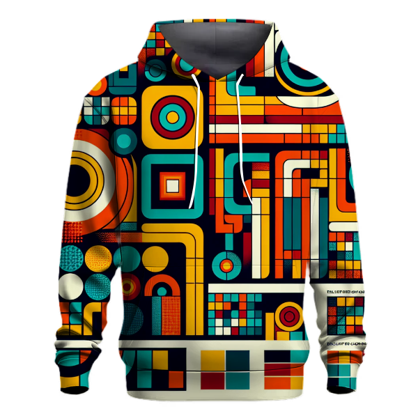 Colorful Mod Squares Hoodie