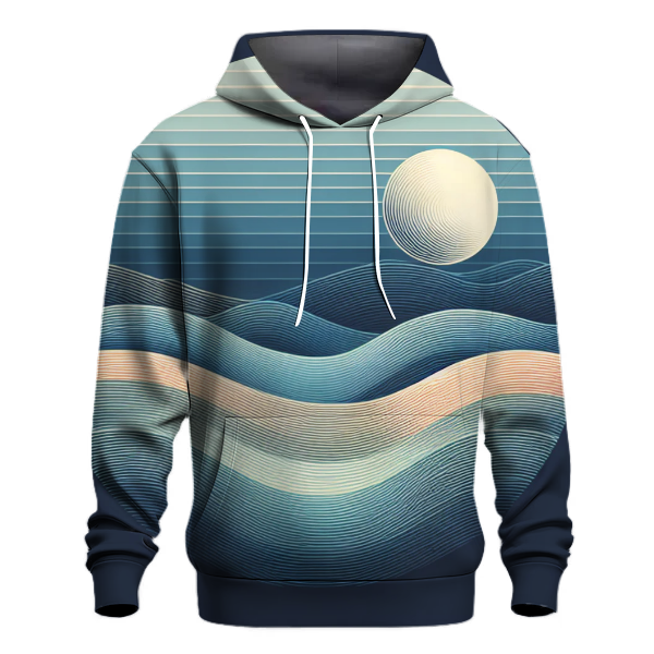 Lunar Twilight Wave Hoodie