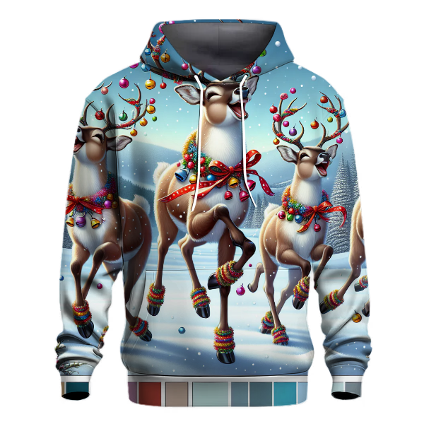 Festive Reindeer Play Hoodie