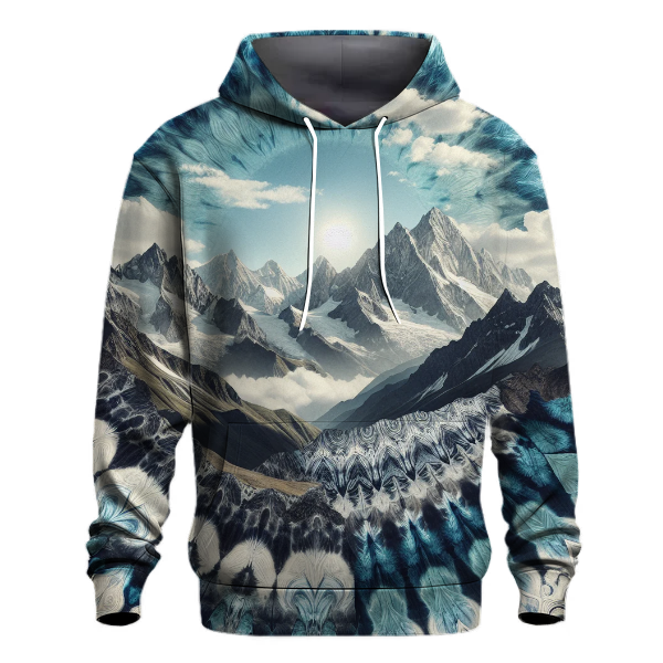 Mountain Peak Tie-dye Hoodie