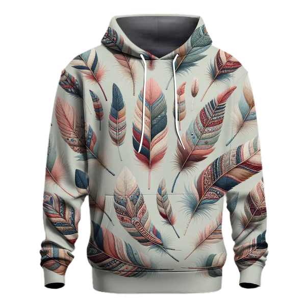 Boho Chic Feathers Hoodie