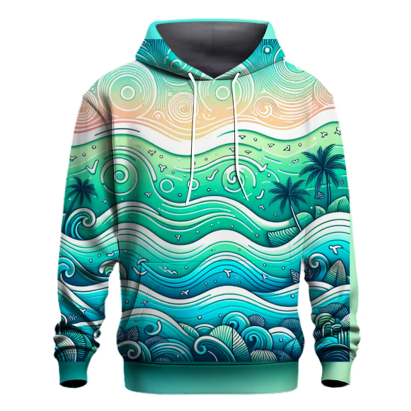 Radiant Ocean Gradient Design Hoodie