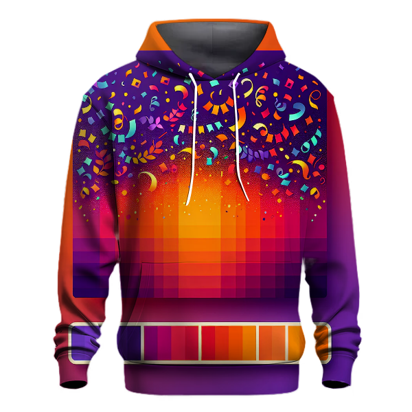 Radiant Carnival Colors Hoodie