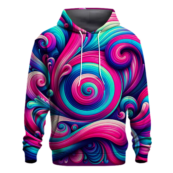 Electric Swirl Serenade Hoodie