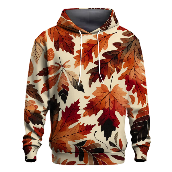 Earthy Autumn Leaves Hoodie