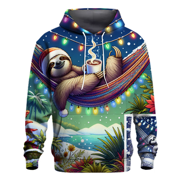 Christmas Sloth Relaxation Hoodie