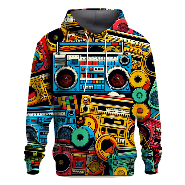 Colorful Boom Box Hoodie