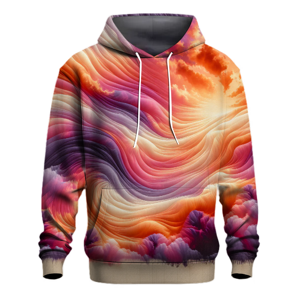 Sunset Mirage Tie-Dye Design Hoodie