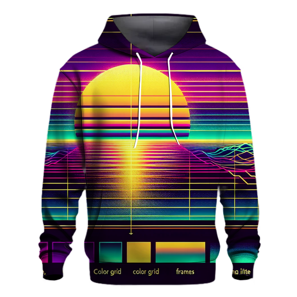 Cyber Sunset Horizon Hoodie