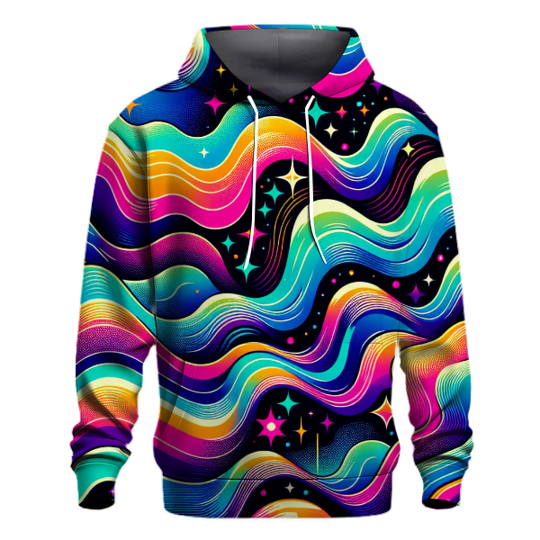 Cosmic Retro Waves Hoodie