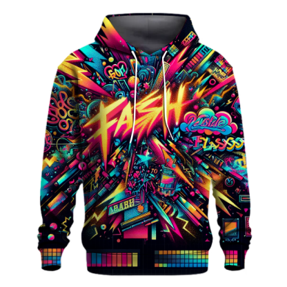 Neon Graffiti Fusion Hoodie