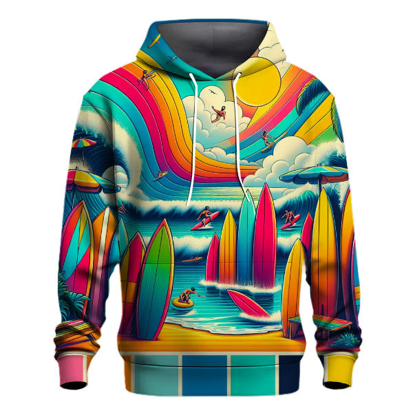 Colorful Surf Culture Hoodie