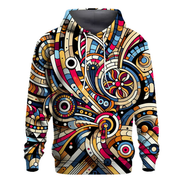Colorful Geometric Wonders Hoodie
