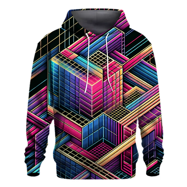 Grid Line Groove Hoodie