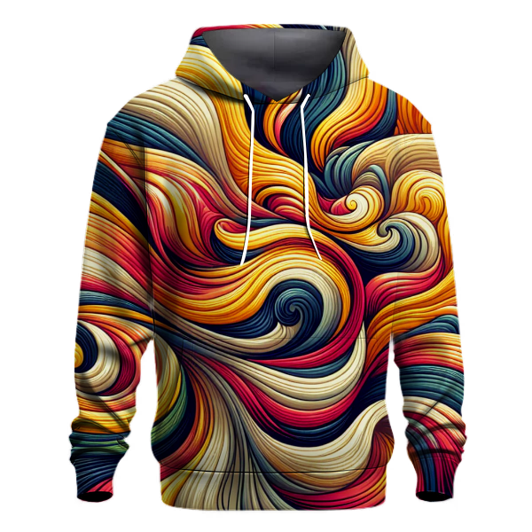 Sunshine and Rainbow Waves Hoodie