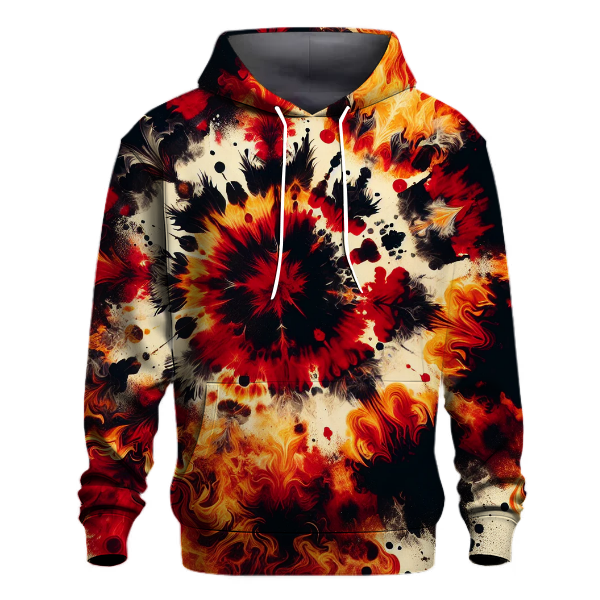 Blazing Inferno Tie-Dye Hoodie