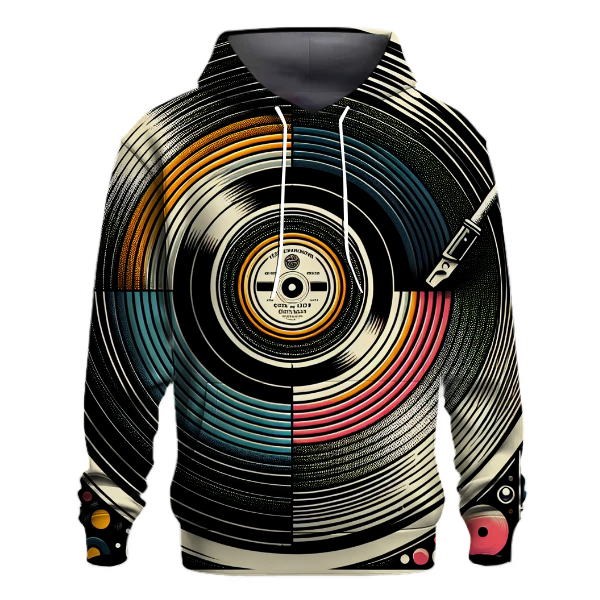 Funky Vinyl Groove Hoodie