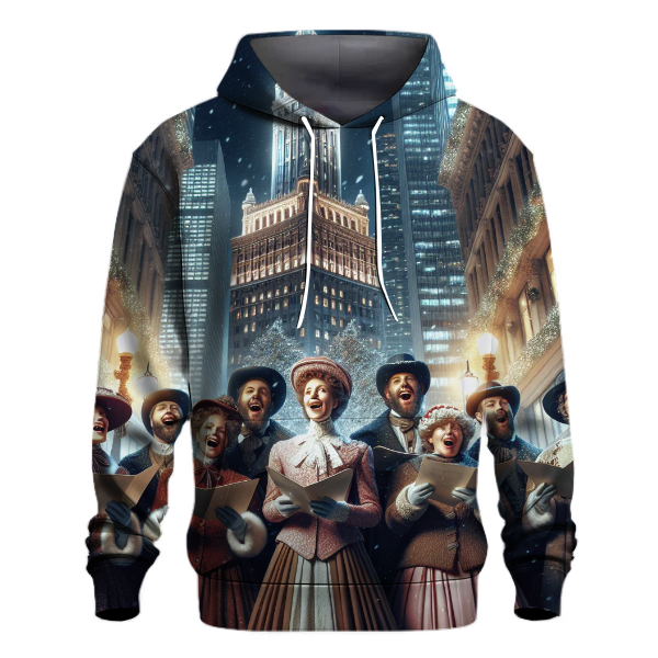 Christmas Carolers in the City Hoodie