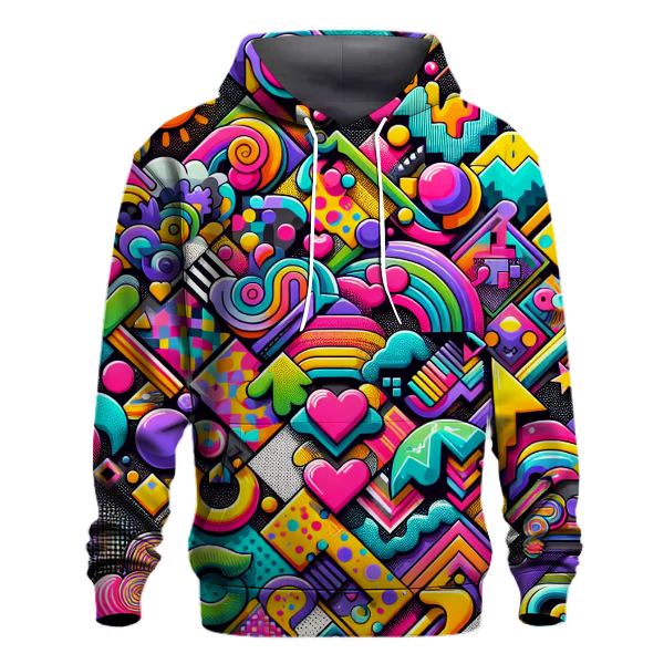 Funky Patterns and Shapes Hoodie