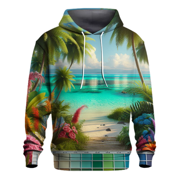 Bright Tropical Paradise Hoodie