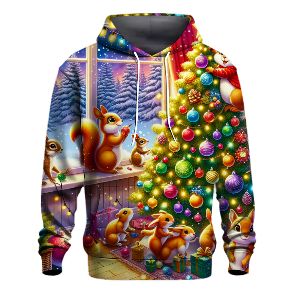 Festive Tree Trimming Hoodie