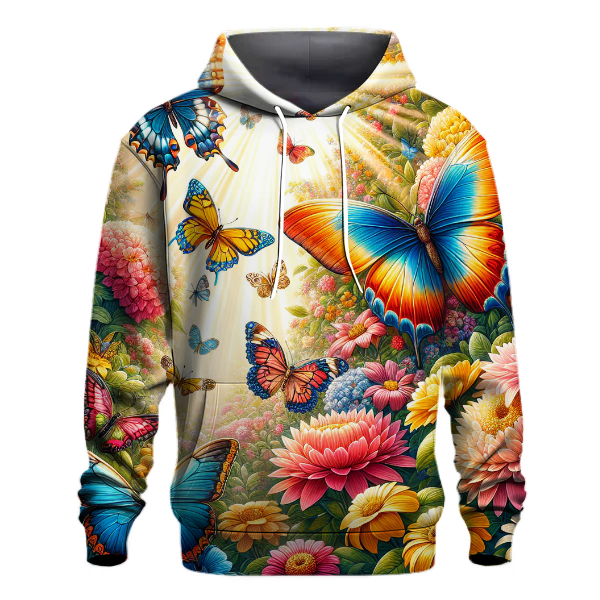 Charming Garden Butterflies Hoodie