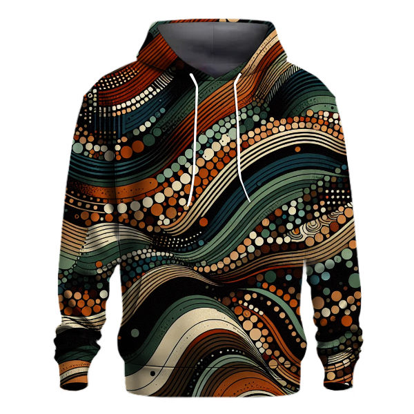 Retro Stripes and Dots Hoodie