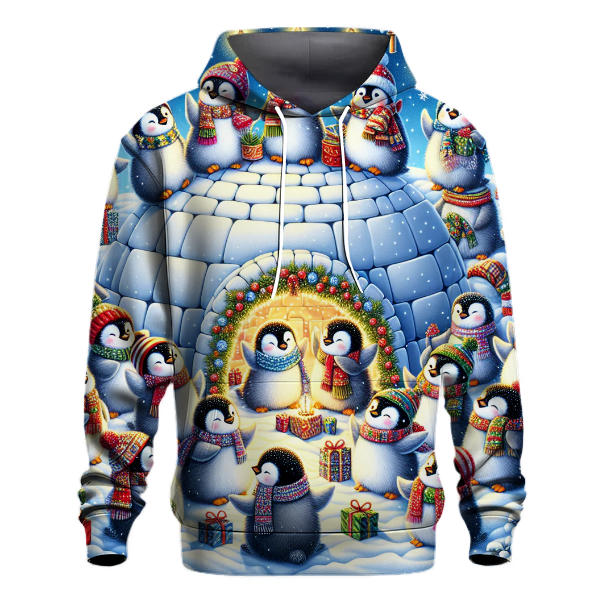 Jolly Penguin Igloo Party Hoodie