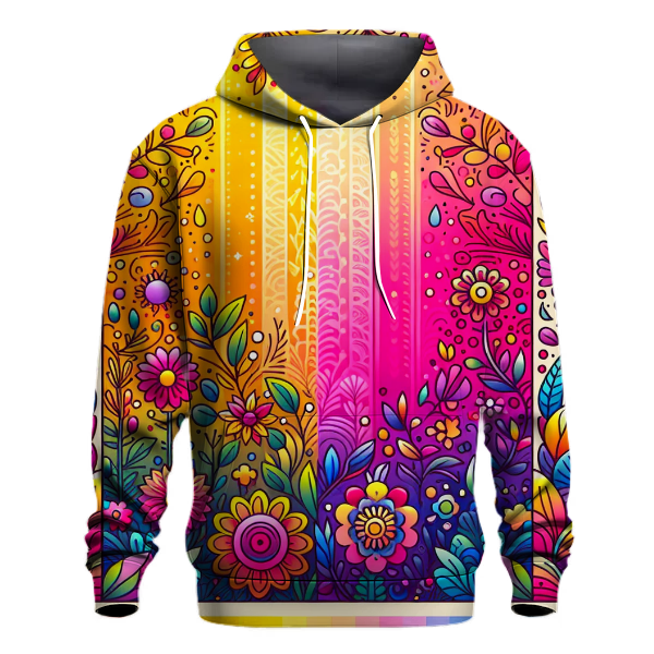 Vivid Summer Garden Hoodie