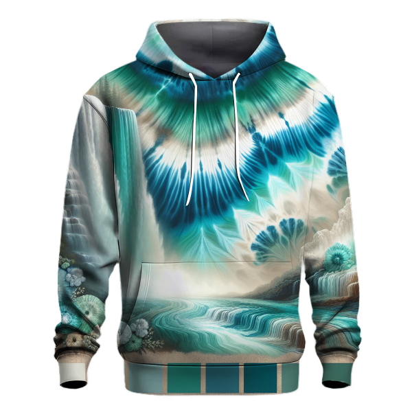 Ethereal Waterfall Tie-dye Hoodie