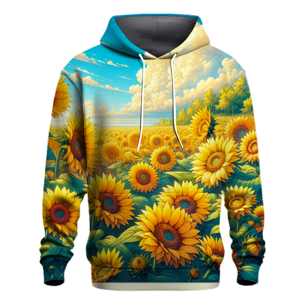 Dazzling Sunflower Fields Hoodie