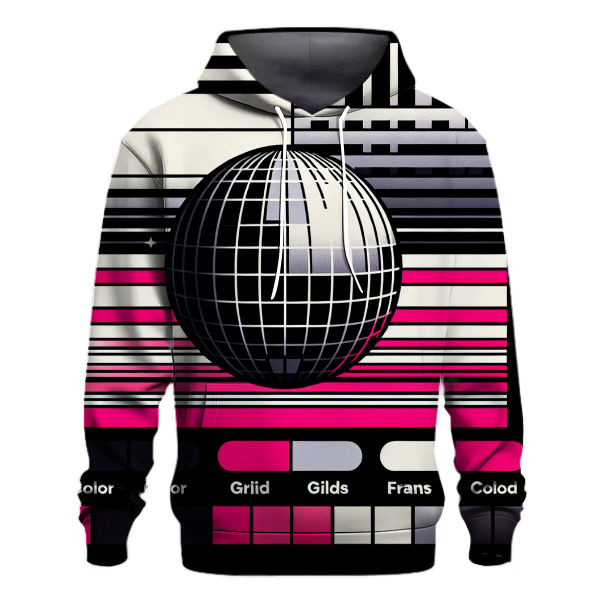 Disco Vibes Stripe Hoodie