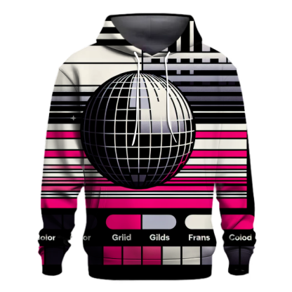 Disco Vibes Stripe Hoodie