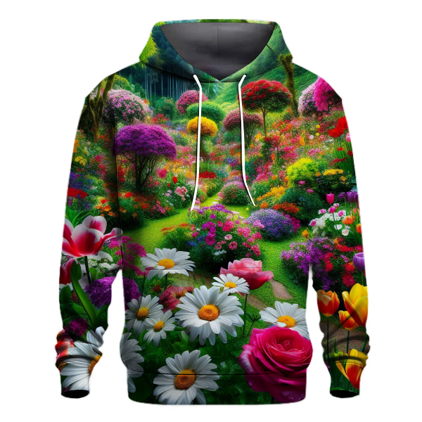 Charming Floral Symphony Hoodie