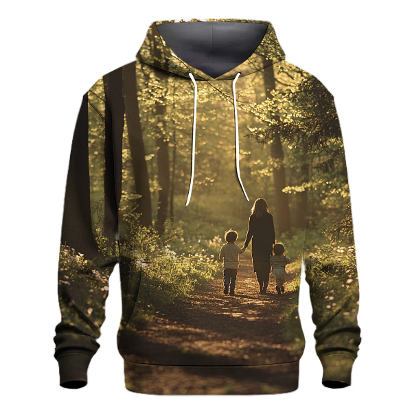 The Path of Memories A Mother's Guiding Footsteps Hoodie