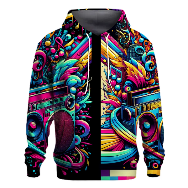 Funky Retro Boombox Hoodie