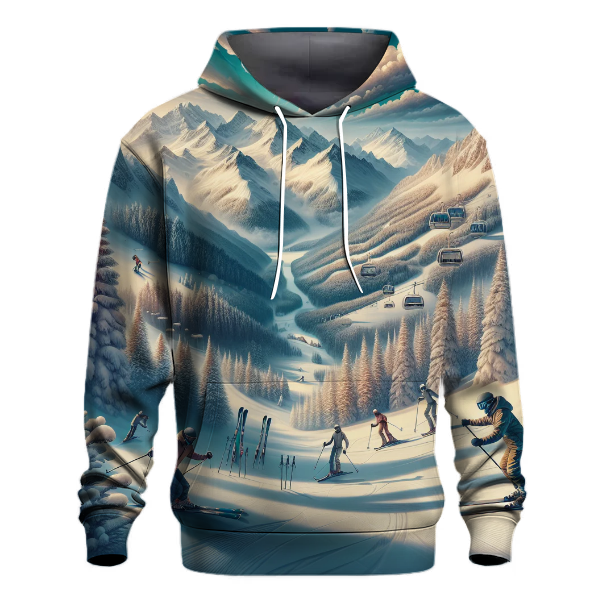Skiing Alpine Hoodie