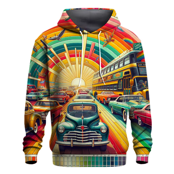 Rainbow Road Trip Hoodie