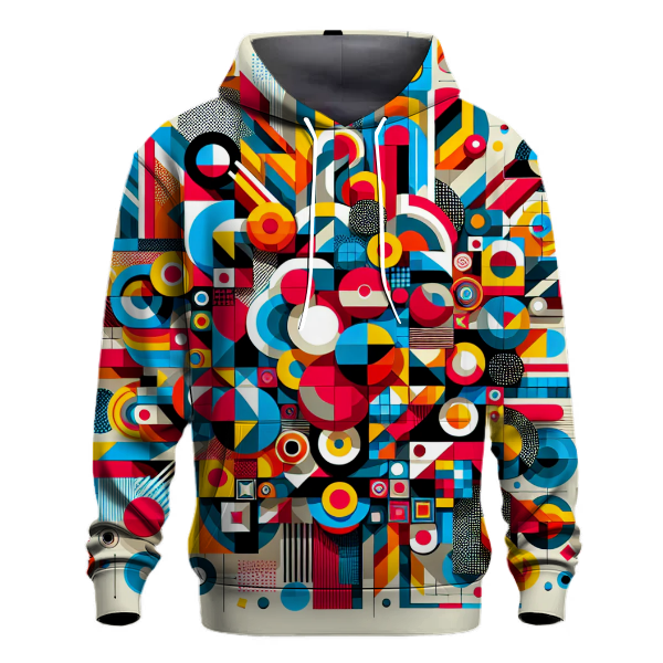 Color Burst Geometric Hoodie