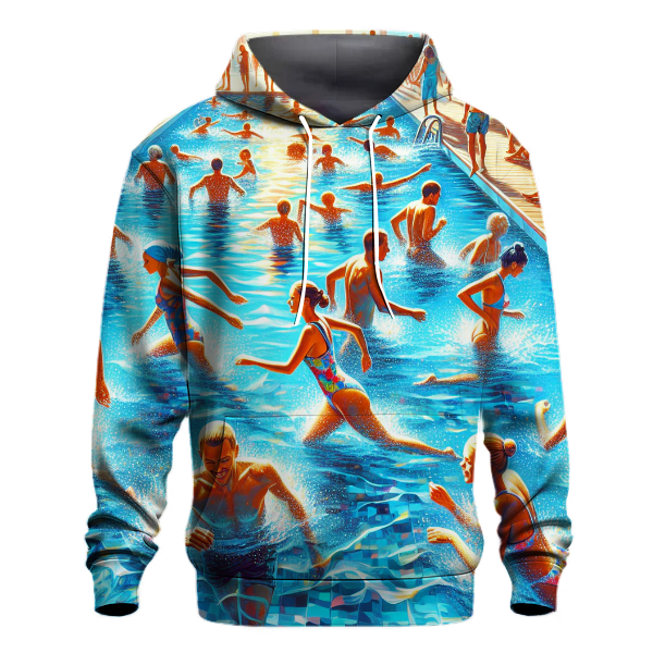 Swimming - Splash of Fun Hoodie