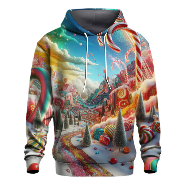 Sweet Candy Cane Land Hoodie