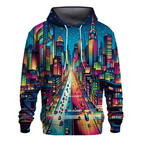 Energetic Cityscape Hoodie