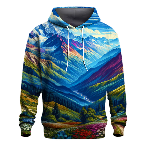 Adventurous Mountain Peaks Hoodie