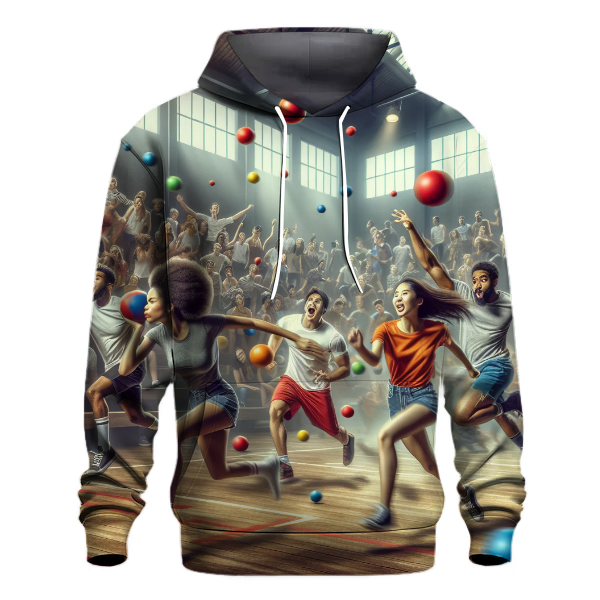 Dodgeball Game On Hoodie