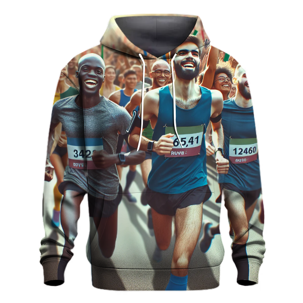 Motivational Marathon Runner Hoodie