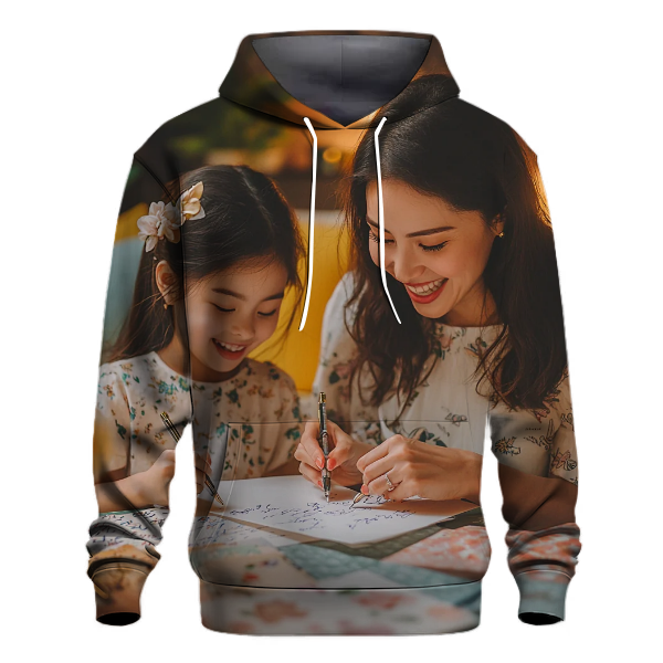 Letters of Love Writing Together Hoodie