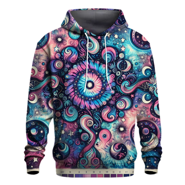 Groovy Tie Dye Stars Hoodie
