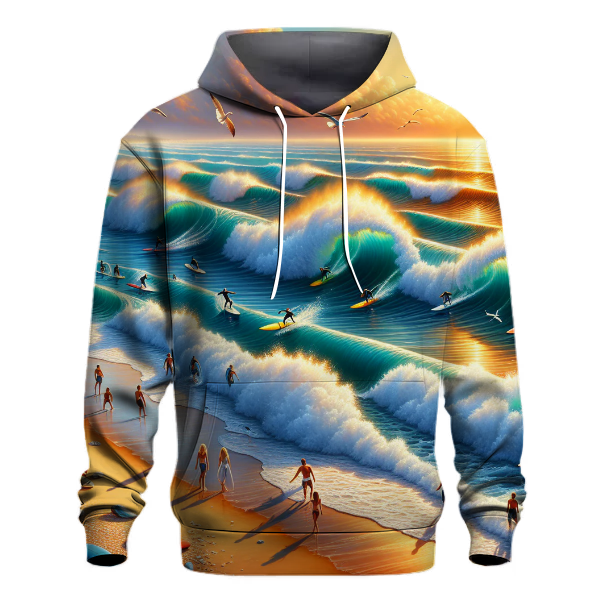 Surfing Wave Crest Hoodie