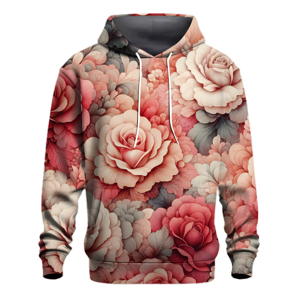 Radiant Rose Tie-dye Design Hoodie