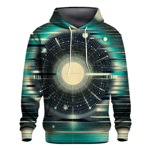 Retro TV Static Vibes Hoodie
